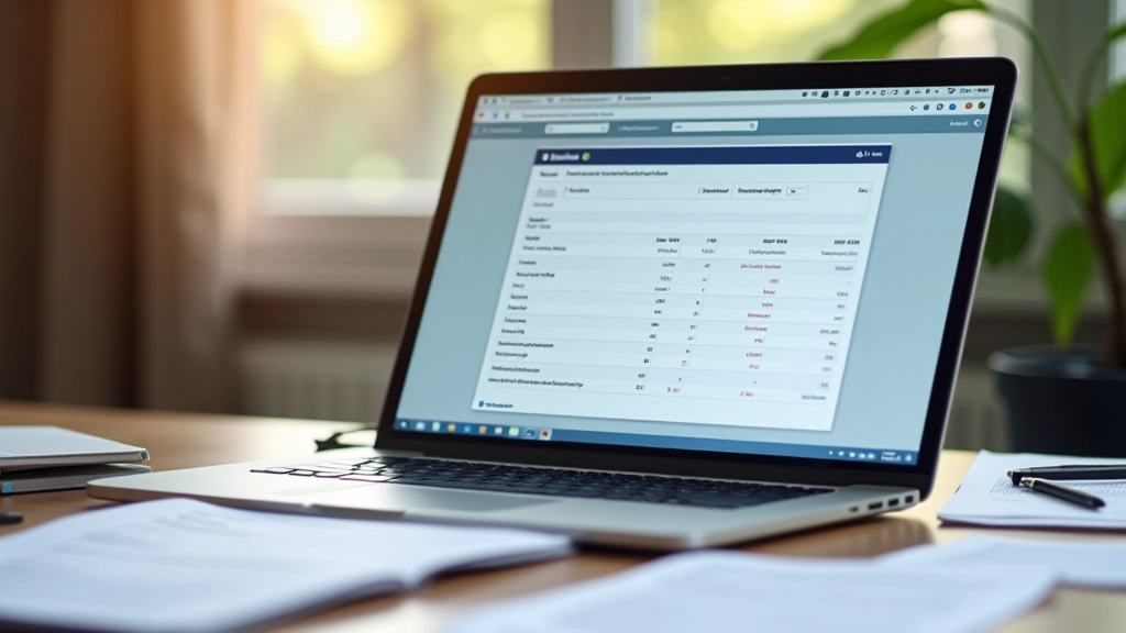 Laptop mit Tabelle zur Anbietervergleich bei Riester-Rente